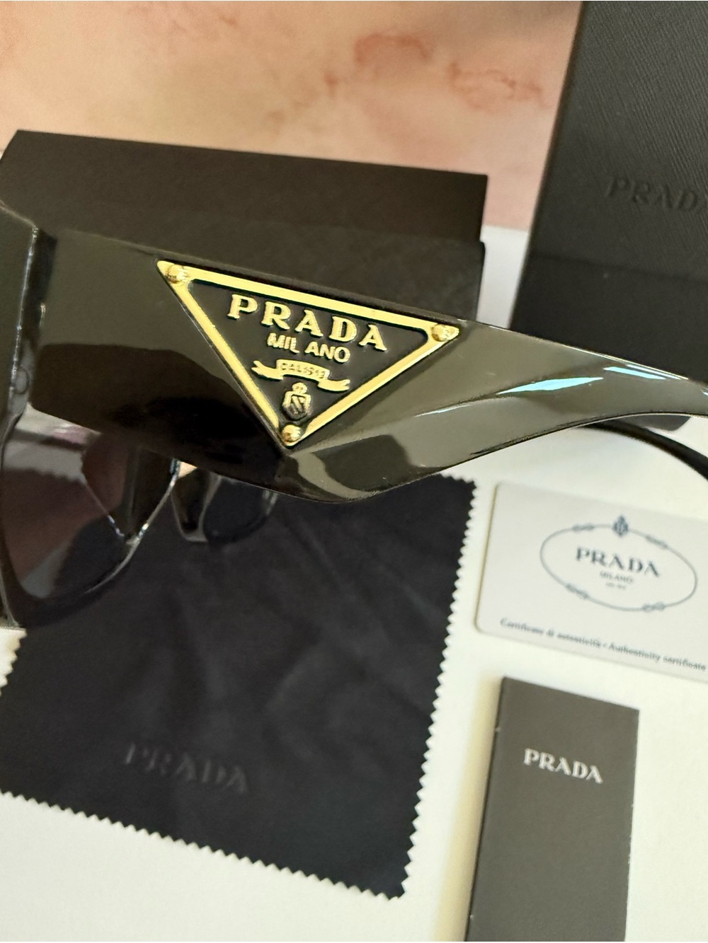 Prada Black Oversized Square Sunglasses - Picture 6 of 8